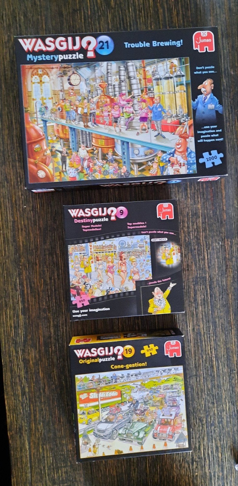 Wasgij puzzel 950 / 1000 stukjes, Ophalen, 500 t/m 1500 stukjes, Zo goed als nieuw