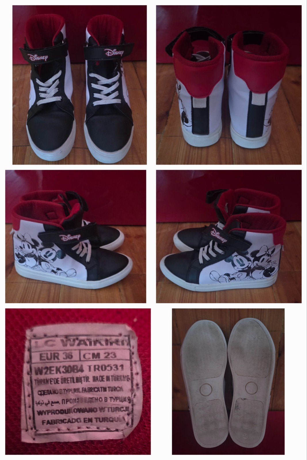 Disney Mickey & Minnie sneakers maat 36, Disney, Gebruikt, Jongen of Meisje, Schoenen