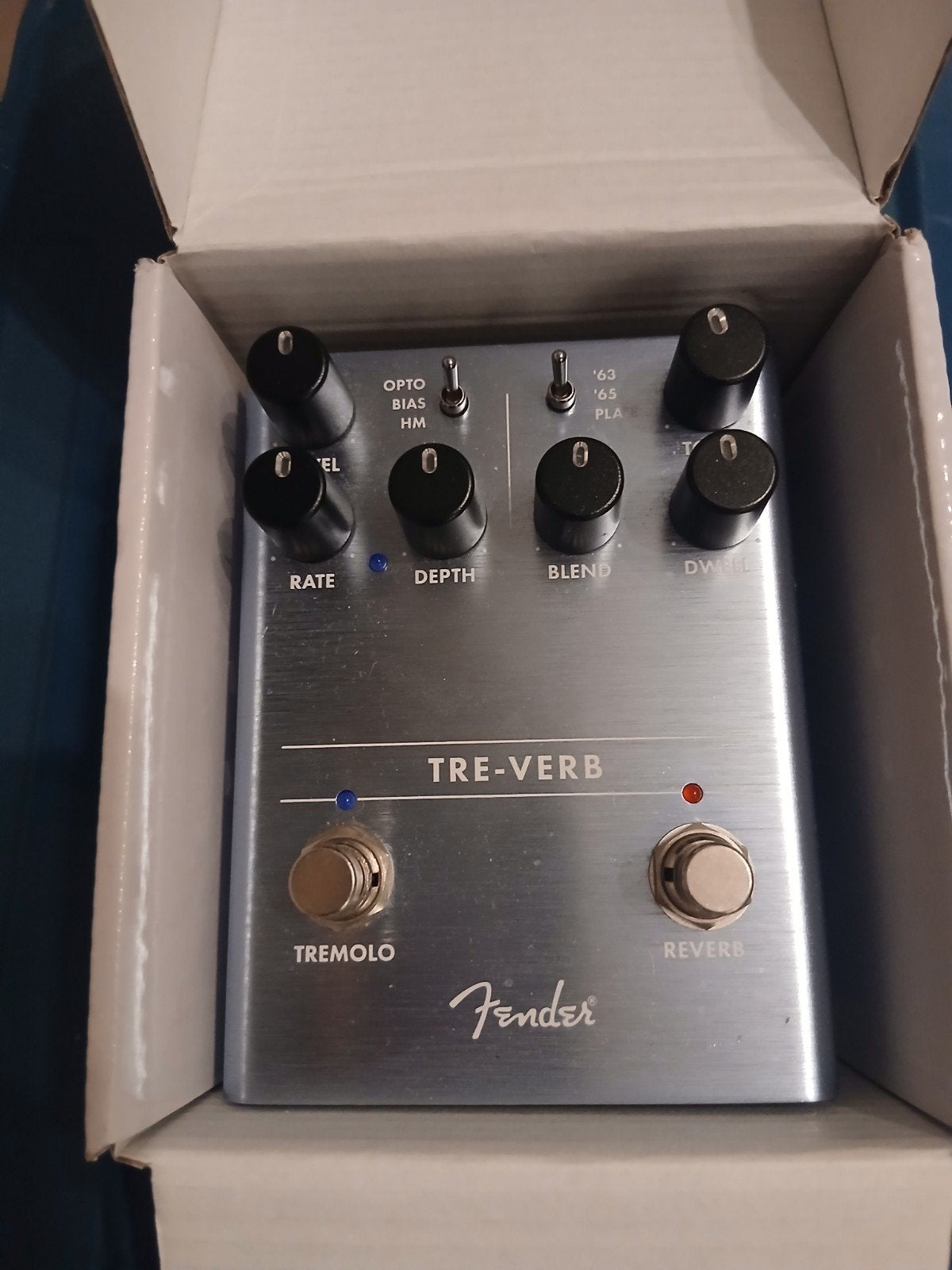 Fender Tre Verb Reverb and Tremolo boxed, like Strymon Flint, Ophalen of Verzenden