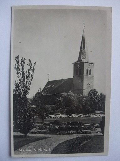P333 Akkrum - N.H. Kerk, Verzenden, 1940 tot 1960, Gelopen, Friesland