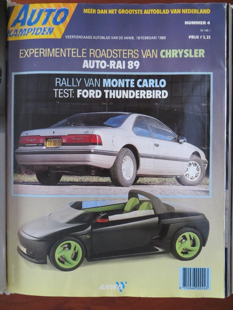 Autokampioen 4 1989 Thunderbird, Rally van Monte Carlo, Alfa, Boeken, Ophalen of Verzenden, Nieuw, Alfa Romeo