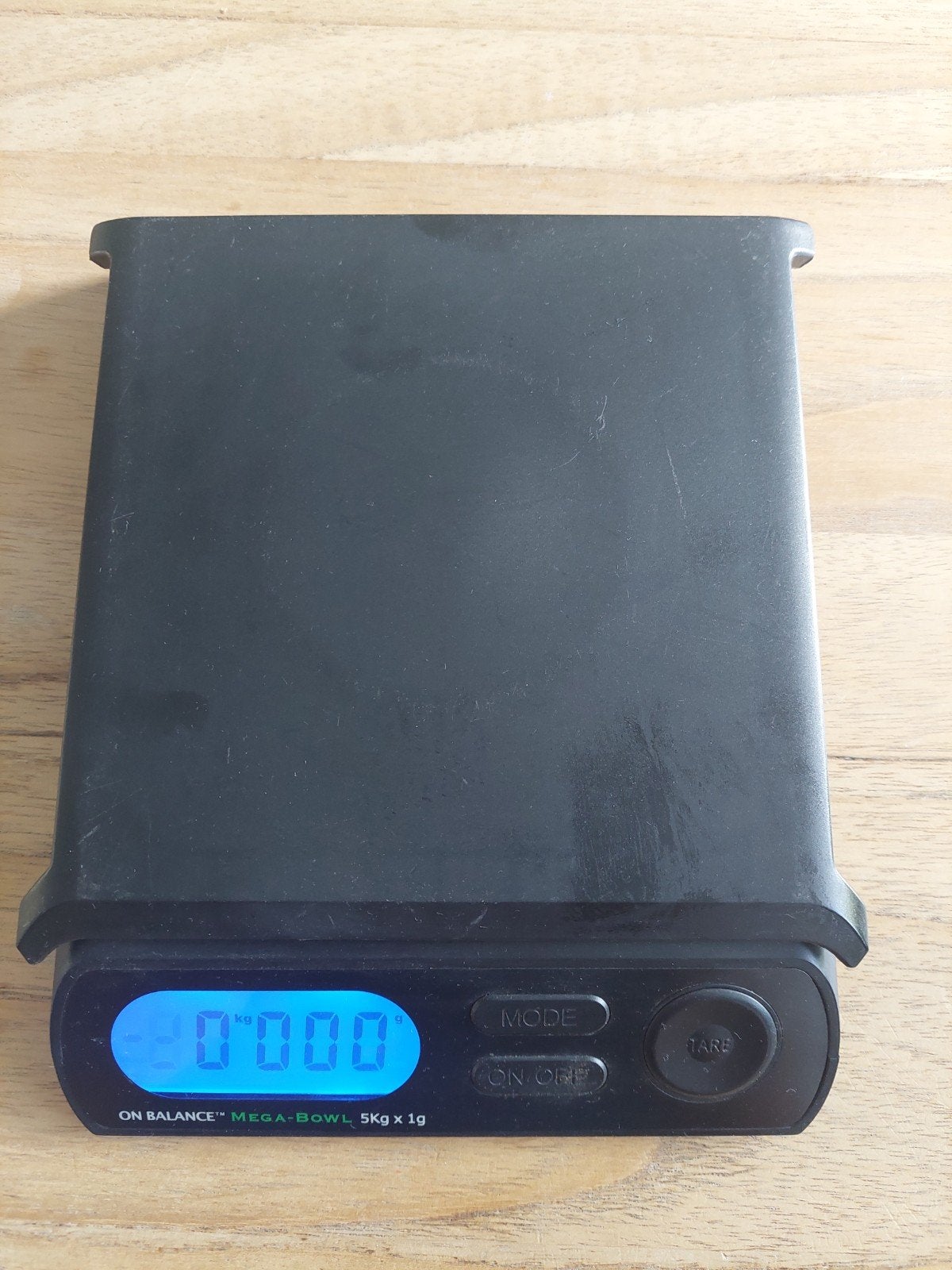 On Balance Mega-Bowl Digitale Weegschaal 5kg x 1g, Doe-het-zelf en Verbouw, Weegschalen, Ophalen of Verzenden