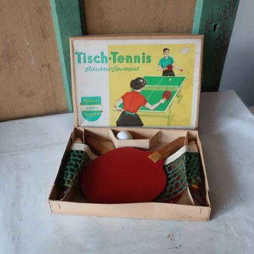 Tafeltennis Stabil vintage retro Tisch Tennis originele doos, Sport en Fitness, Tafeltennis, Ophalen of Verzenden, Gebruikt, Net, Batje(s) of Balletje(s)
