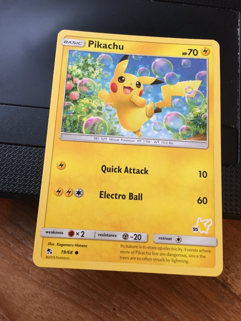 pokemon kaart cardpikachu nintendo, Ophalen of Verzenden, Zo goed als nieuw