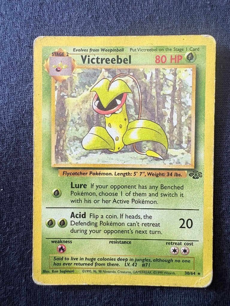 Victreebel - Jungle 30/64 - Good, Hobby en Vrije tijd, Verzamelkaartspellen | Pokémon, Ophalen of Verzenden, Nieuw