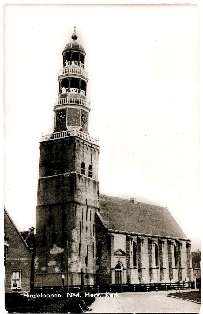 Hindeloopen (FR), Ned.Herv.kerk ongelopen uitgave Sikkes, Verzenden, 1940 tot 1960, Ongelopen, Friesland