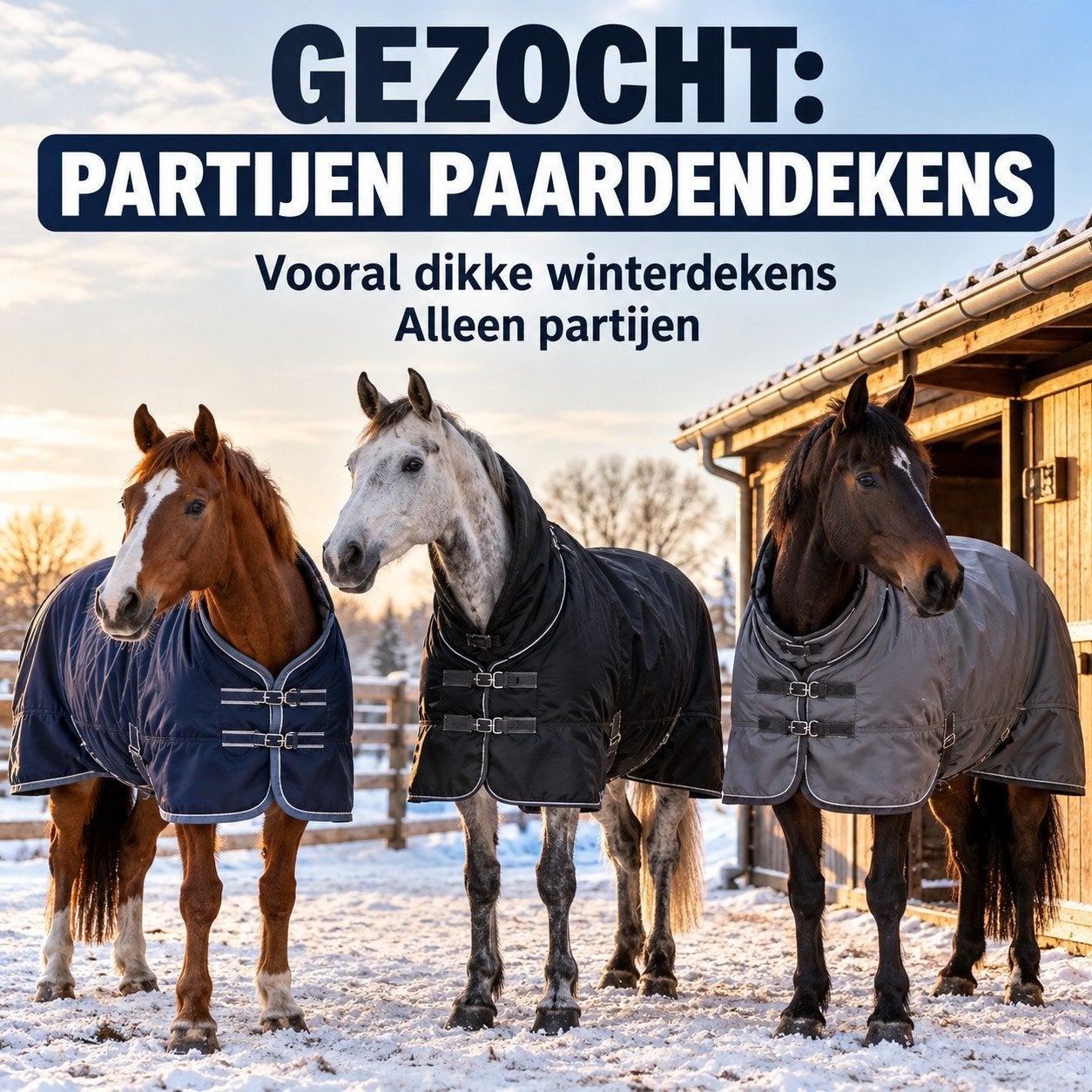 ️ GEZOCHT: PARTIJEN PAARDENDEKENS! ️, Dieren en Toebehoren, Ophalen of Verzenden, Nieuw
