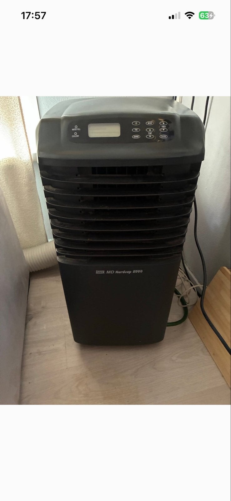 Mobiele airco - MD Nordcap 2000, Witgoed en Apparatuur, Ophalen, Gebruikt, Minder dan 60 m³, 3 snelheden of meer