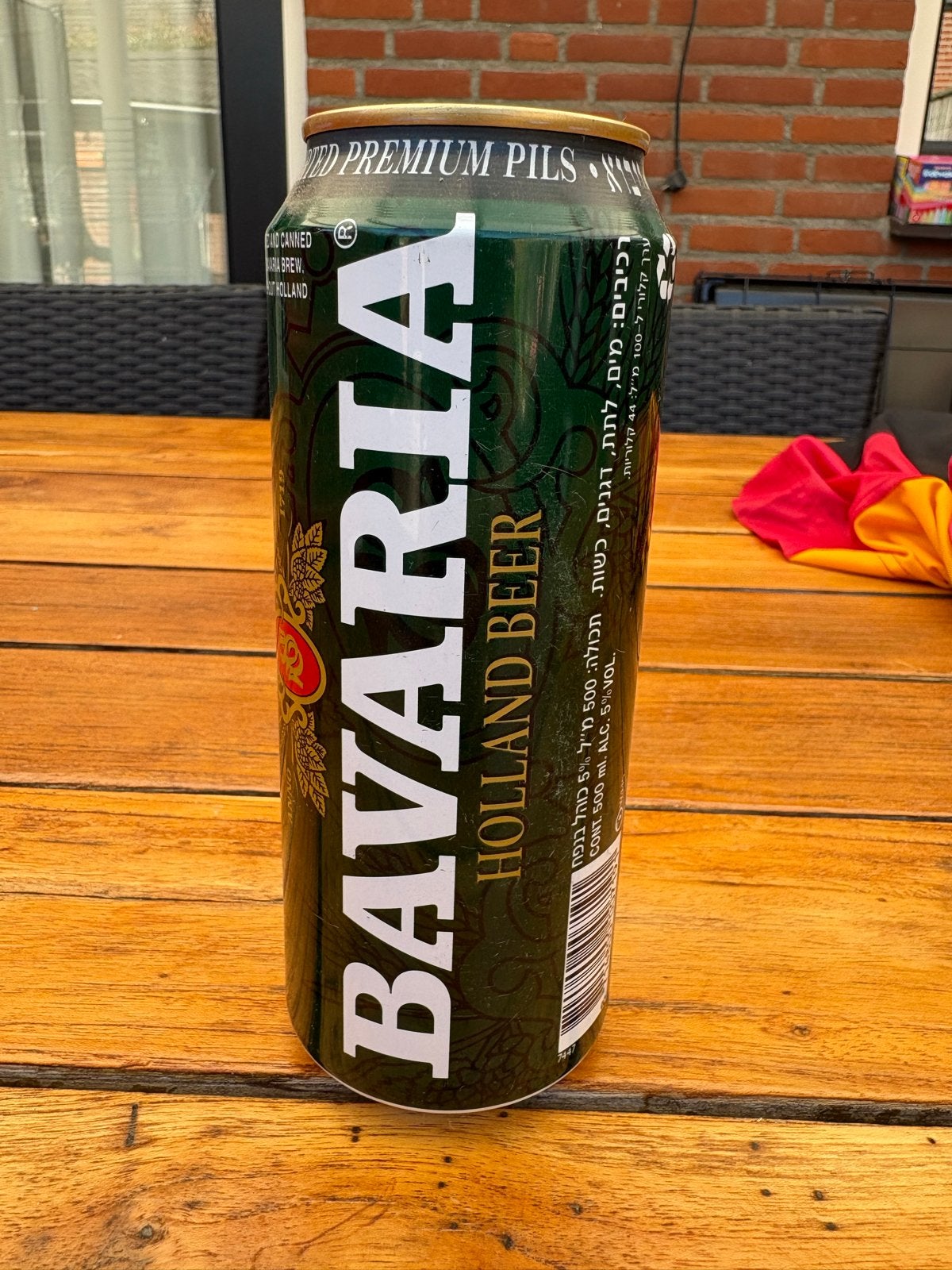 Zeldzaam Bavaria blik, leeg en gesloten, Ophalen of Verzenden, Gebruikt, Overige, Overige merken
