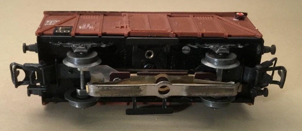 MäRKLIN # 4506 GESL. GOEDERENWAGEN DB met SLUITLICHTEN, Wisselstroom, Gebruikt, Wagon, Ophalen of Verzenden