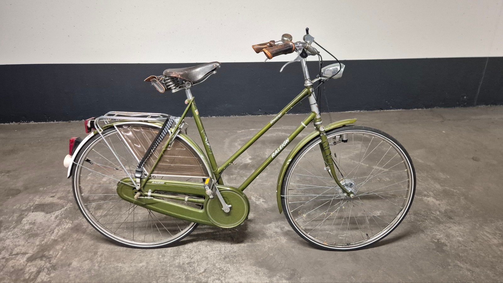 Vintage Raleigh Routier Damesfiets  fiets retro oldschool, Velgrem, Versnellingen, Ophalen, Overige merken