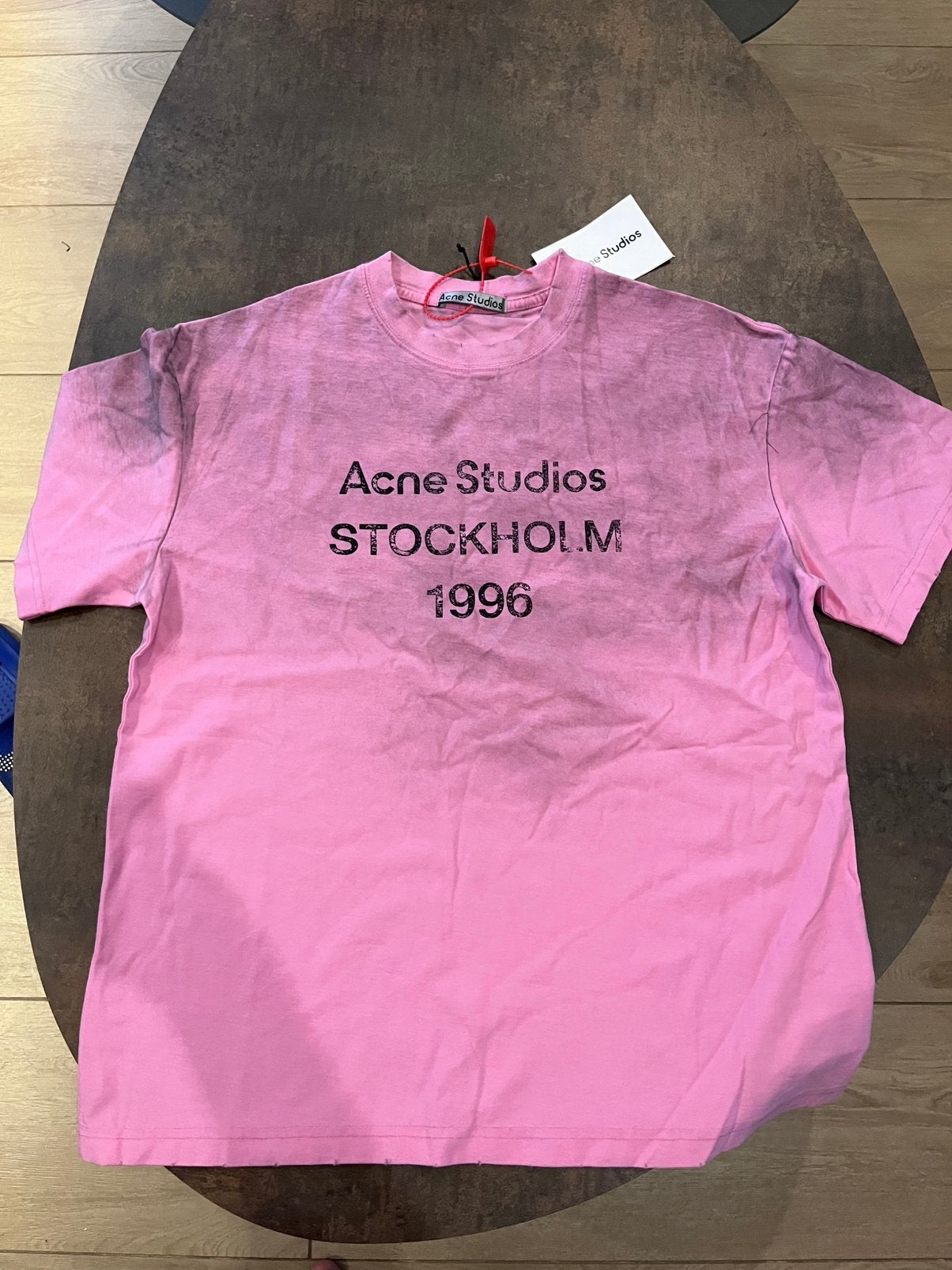 Acne studios t shirt, Kleding | Heren, T-shirts, Verzenden, Zo goed als nieuw, Maat 46 (S) of kleiner, Roze