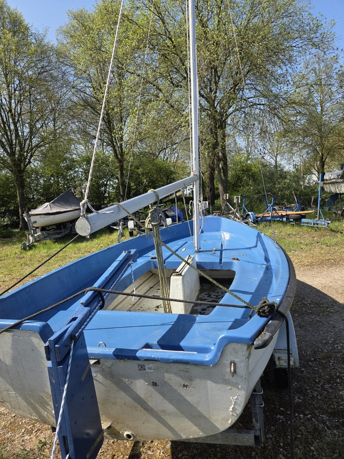 Te koop: mooie zeilboot!, Watersport en Boten, Ophalen of Verzenden, Gebruikt, Grootzeil, Minder dan 15 m²