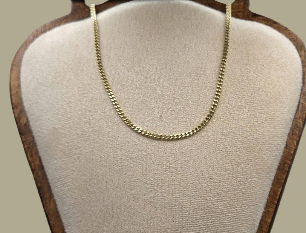 Gouden vintage gourmet schakel ketting. 2026/574