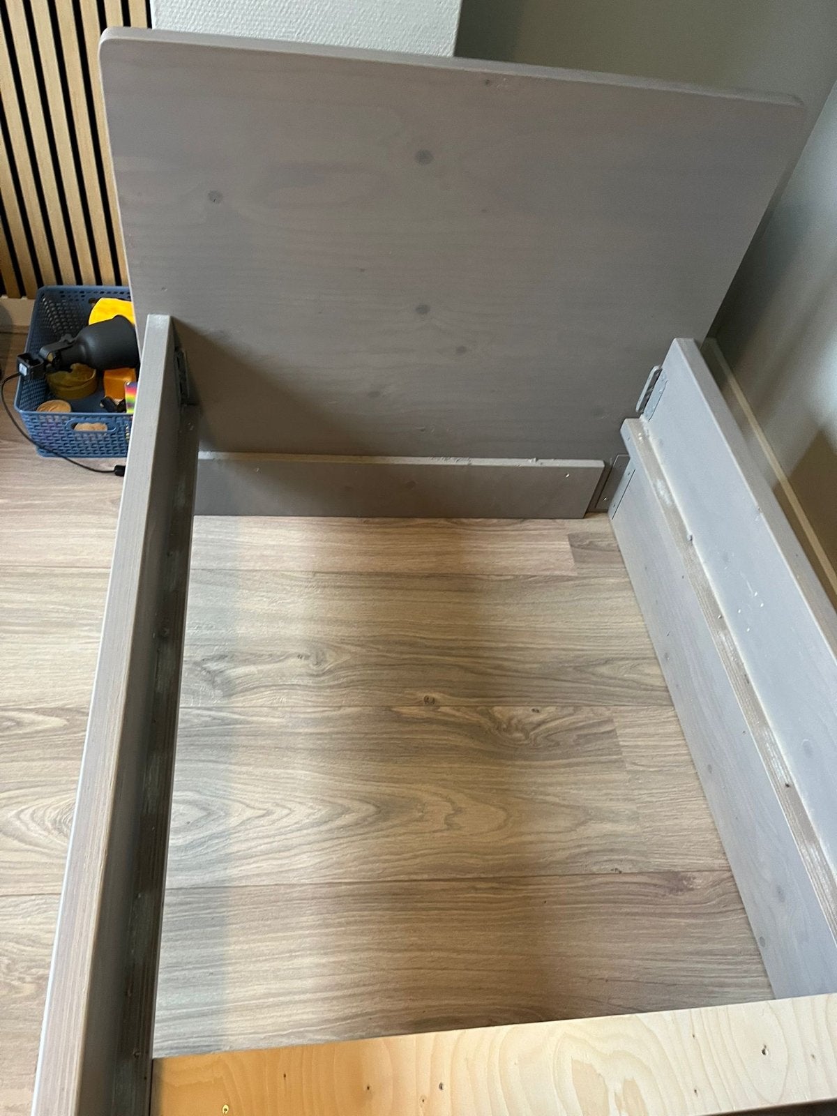 Eenpersoonsbed met lades en nachtkastjes, Ophalen, Gebruikt, 90 cm, Eenpersoons