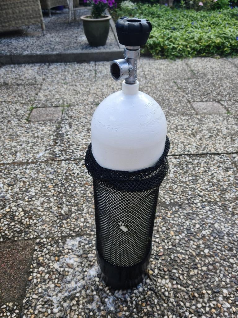 6 liter duikfles 300/450 bar, Ophalen
