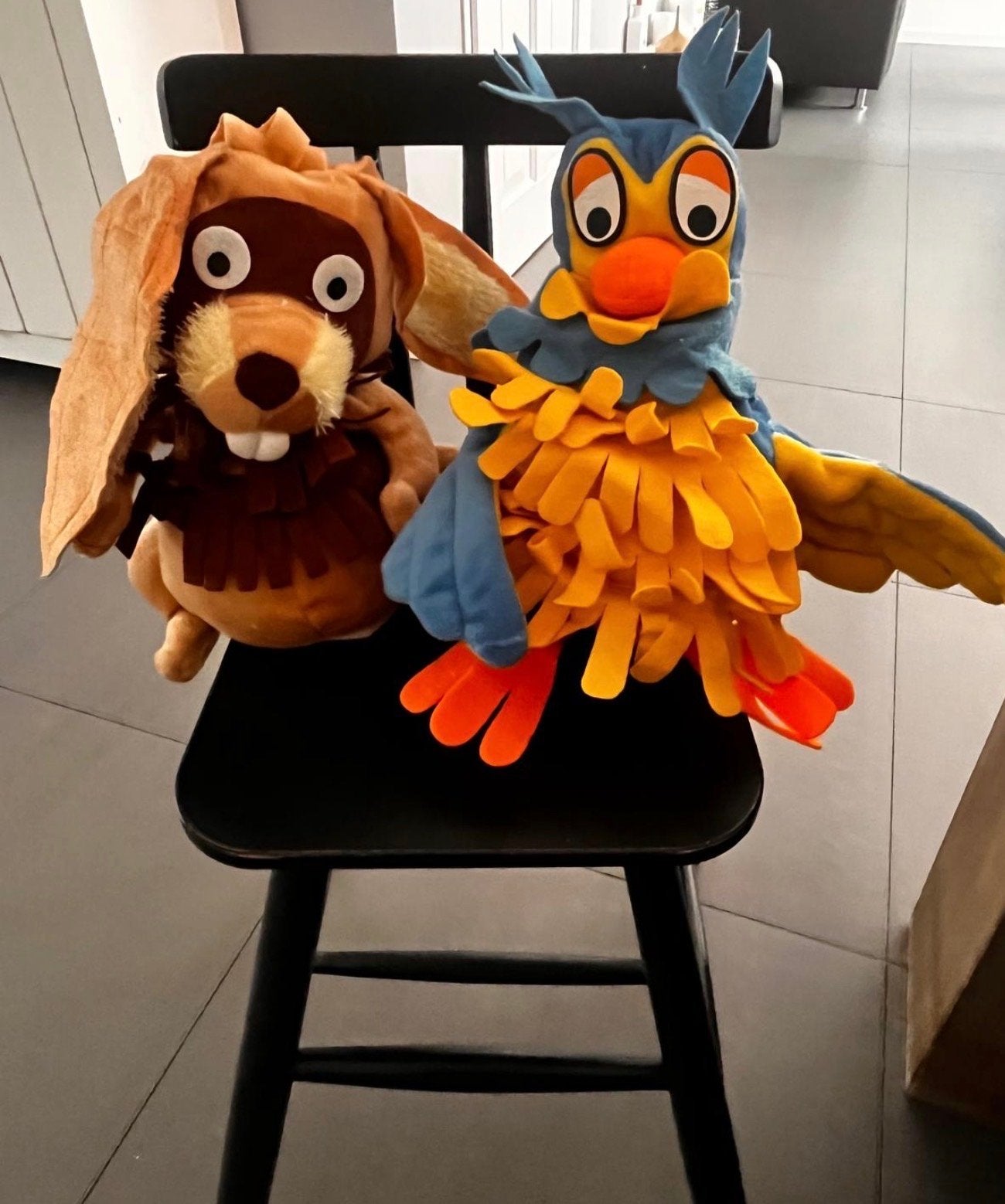 Fabeltjeskrant Poppen: Meneer de Uil en Zoef de haas, Ophalen, Gebruikt, Overige merken, Overige karakters