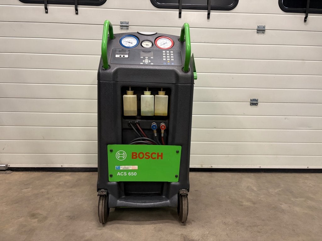 Bosch ACS 650 R134A airco machine / airco apparaat, Niet ingevuld, Niet ingevuld, Ophalen of Verzenden, Zo goed als nieuw
