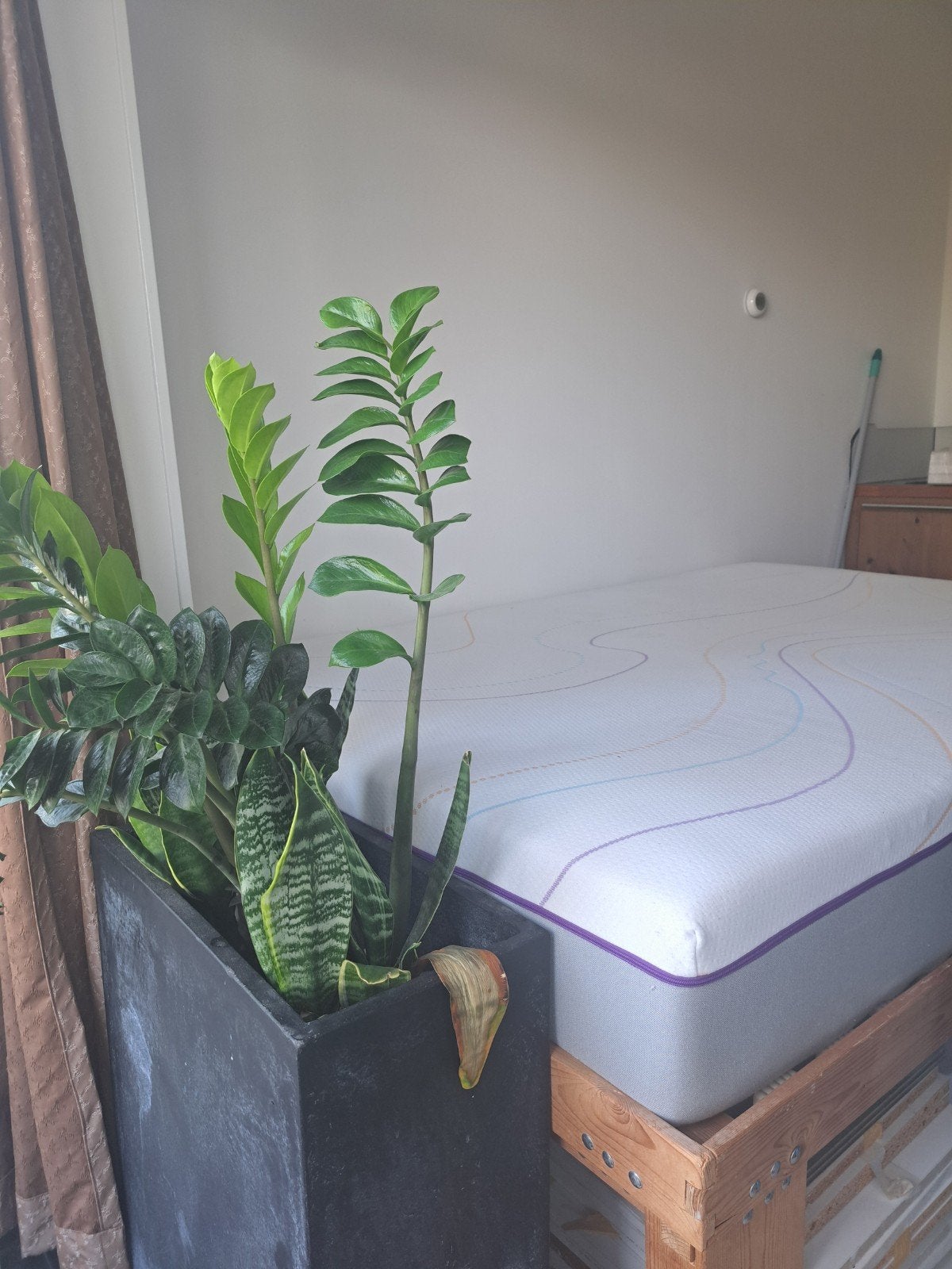 Gratis houten bed 140 bij 200 compleet, Ophalen, Gebruikt, Tweepersoons, 140 cm