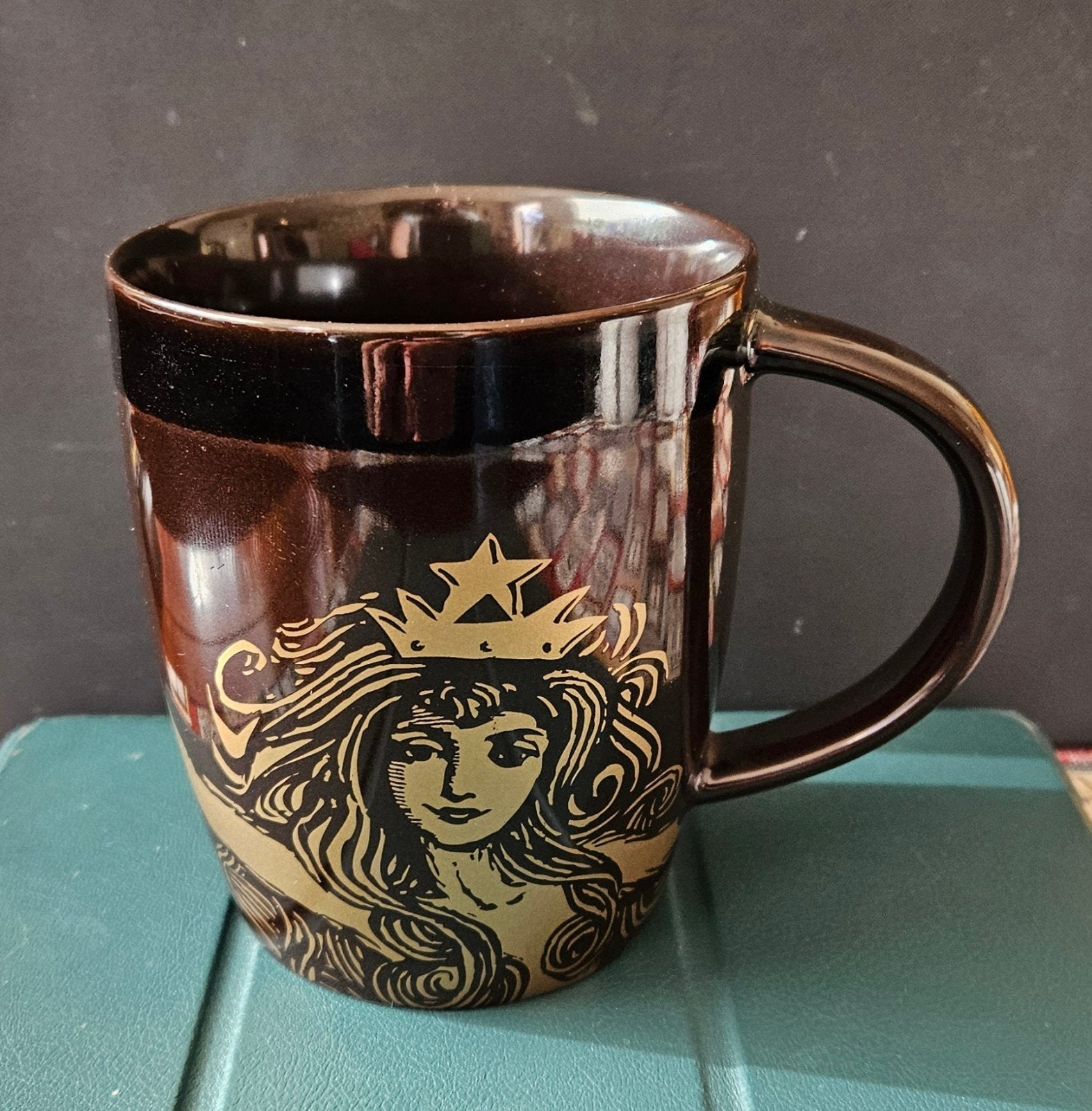 Starbucks Sirene Mok 2012 - Bruin, 355 ml, Ophalen, Steen/keramiek, Overige typen, Gebruikt
