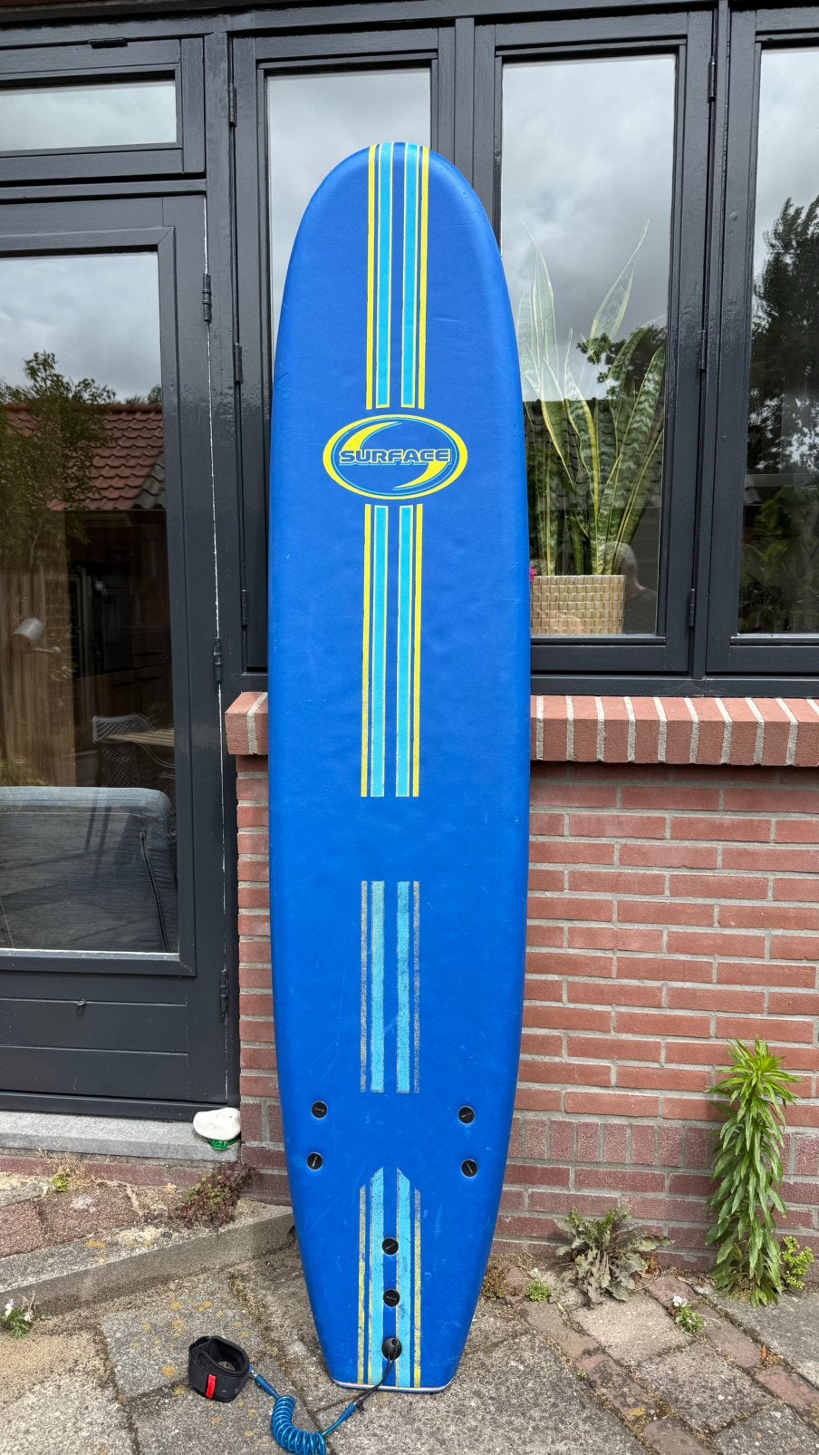 Surfboard, Watersport en Boten, Golfsurfen, Gebruikt, Longboard, Met vinnen, Met draagtas, Met koord, Ophalen