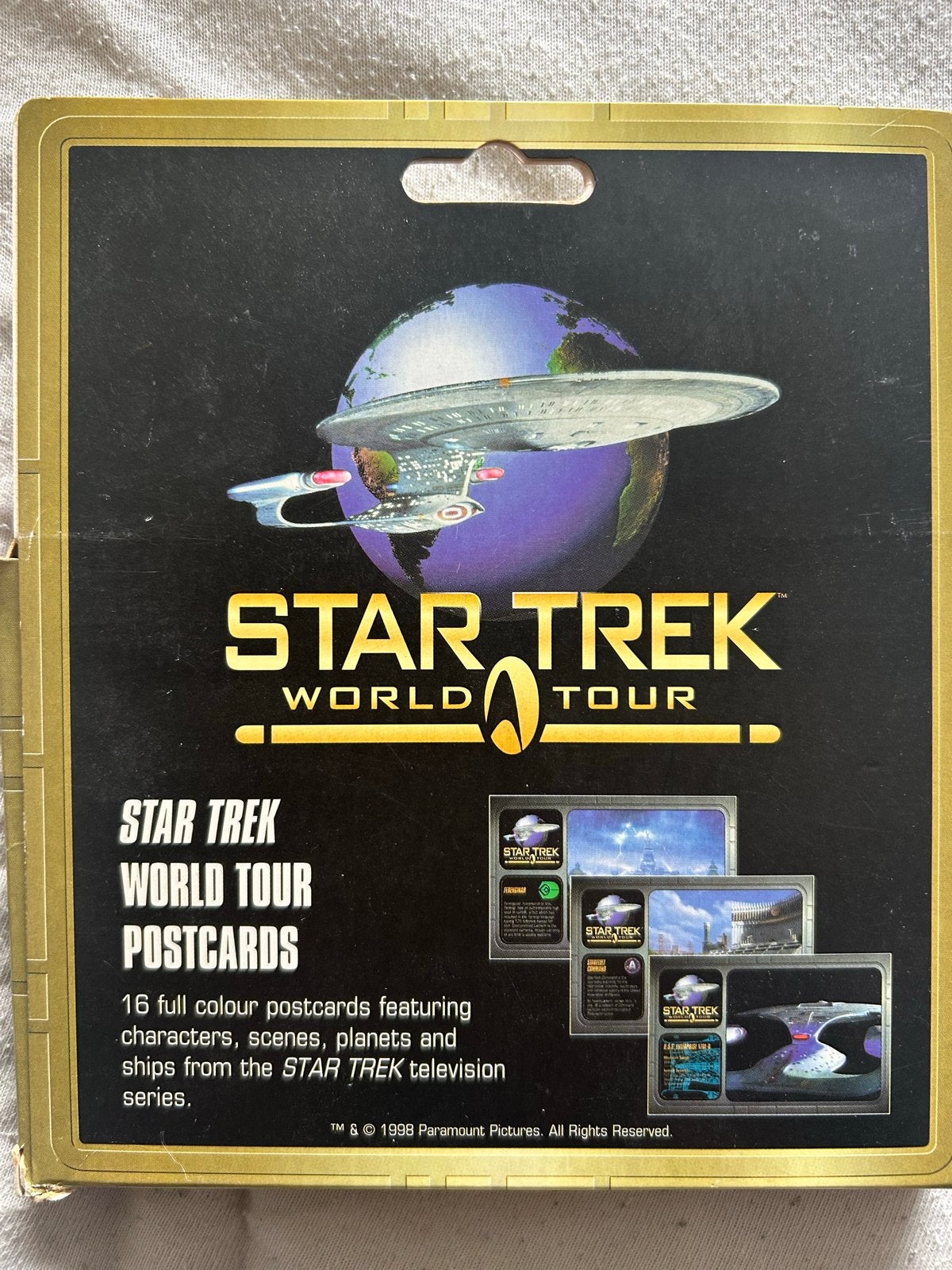 Star Trek World Tour Postcards - 16 kaarten, Ophalen of Verzenden, 1980 tot heden, Ongelopen, Cultuur en Media