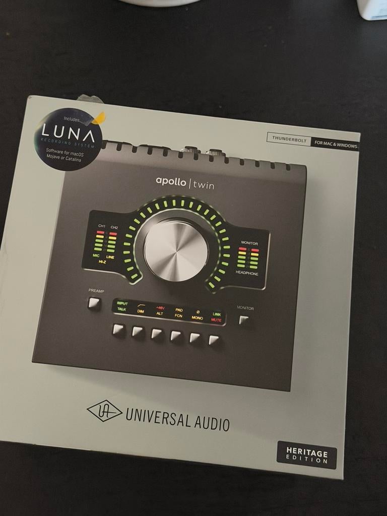 Universal Audio Apollo Twin MKII DUO Heritage Edition (UAD2), Computers en Software, Ophalen, Zo goed als nieuw