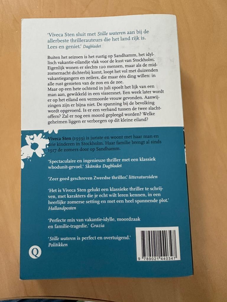 Viveca Sten - Stille wateren, Boeken, Ophalen of Verzenden, Zo goed als nieuw, Viveca Sten
