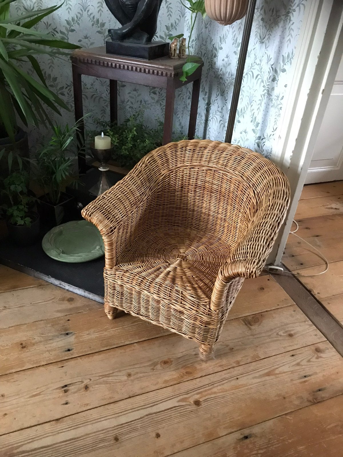 Rieten kinderstoel fauteuil, Ophalen, Gebruikt, Overige typen