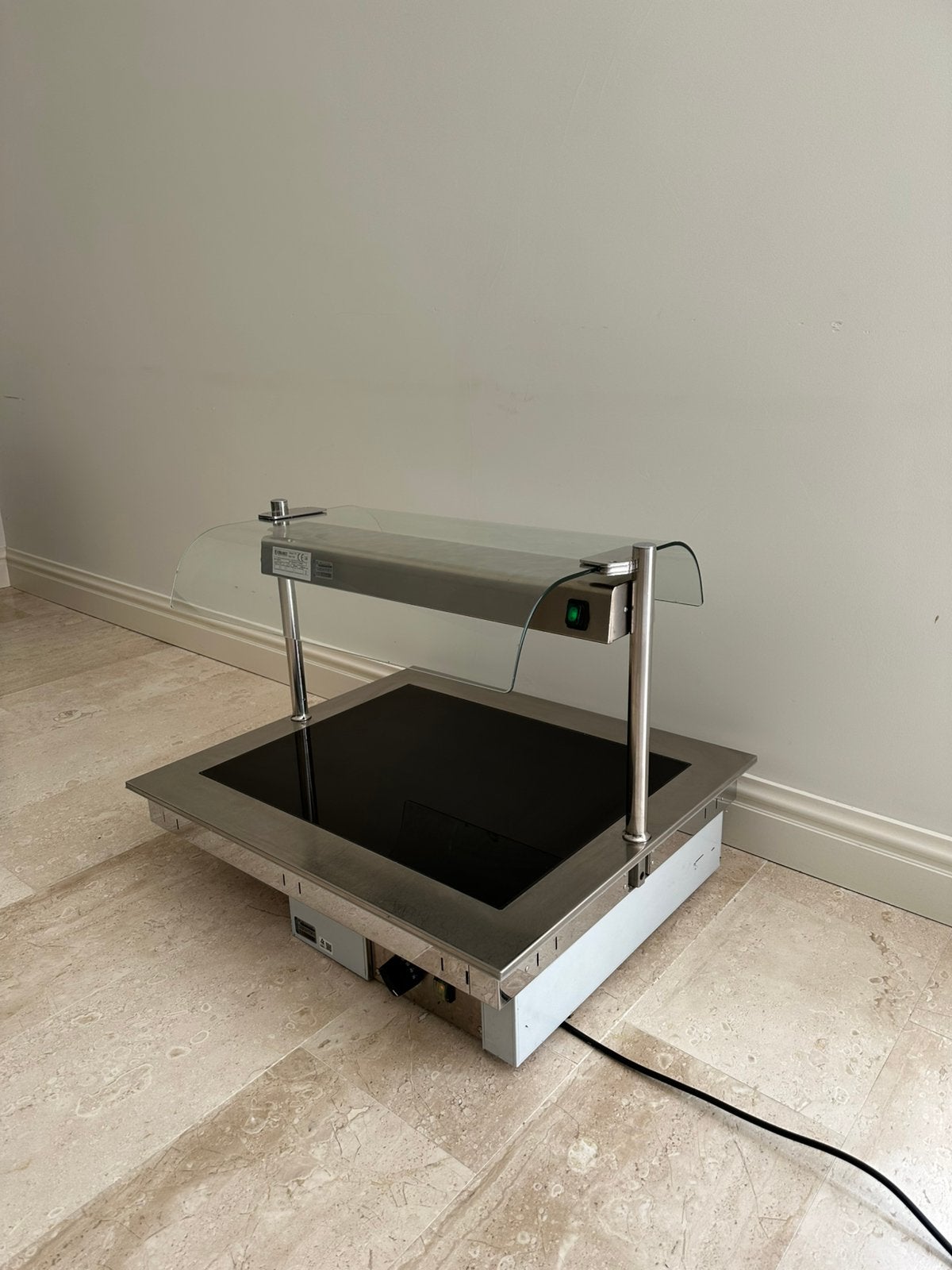 Emainox TRS2 professionele buffet warmhoudplaat RVS 70x80x60, Ophalen, Overige typen, Zilver, Zo goed als nieuw