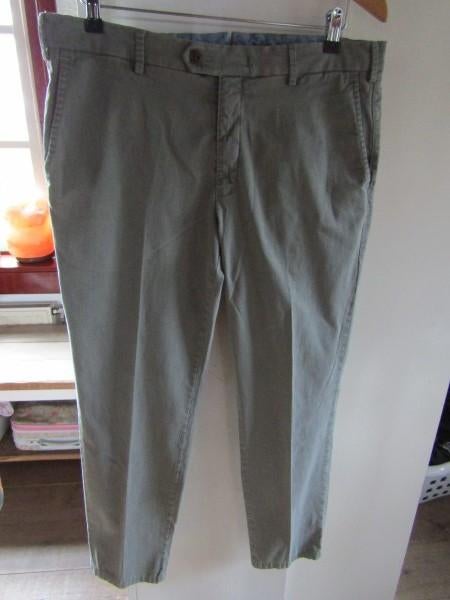 F1902 MMX Meyer mt W36 chino broek army legergroen, W36 - W38 (confectie 52/54), Overige kleuren, Verzenden, Zo goed als nieuw
