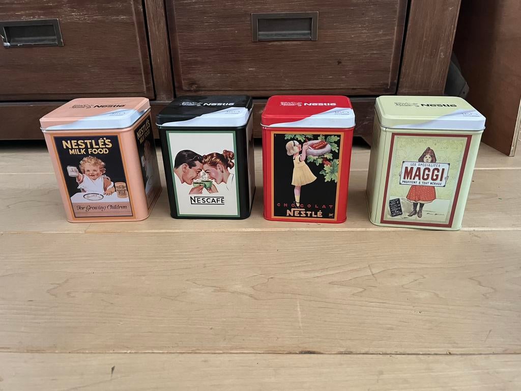 Blikken van Nestle, Verzamelen, Blikken, Ophalen of Verzenden, Zo goed als nieuw, Overige