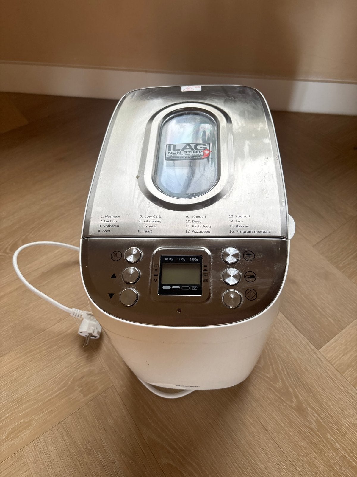 Broodbakmachine - Alleen glutenvrij gebruikt, Witgoed en Apparatuur, Broodbakmachines, Kijkvenster, 800 tot 1200 gram deeg, Zo goed als nieuw