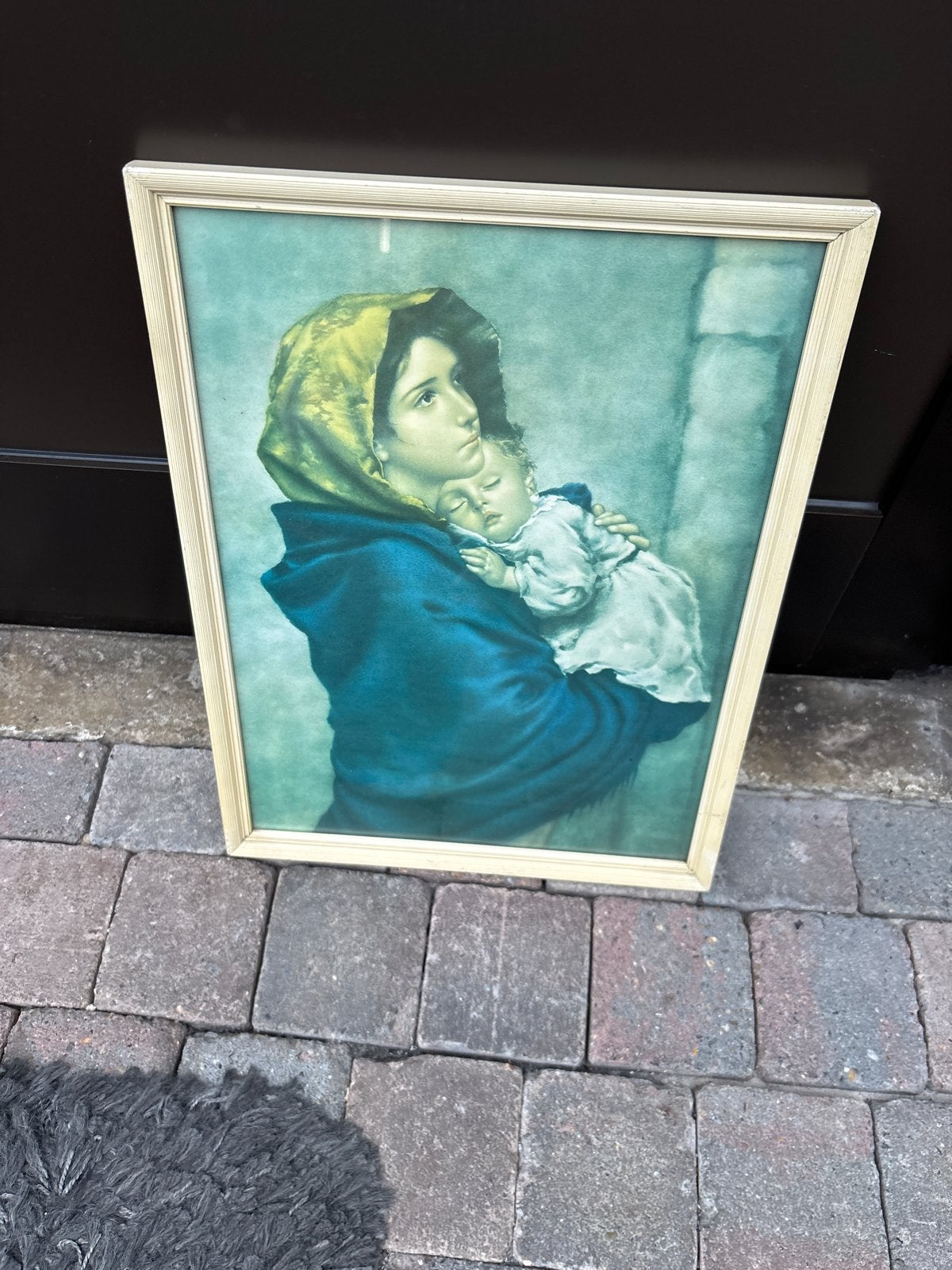 Klassiek schilderij: Moeder en kind, Ophalen, Portret of Personen, Klassiek, Print