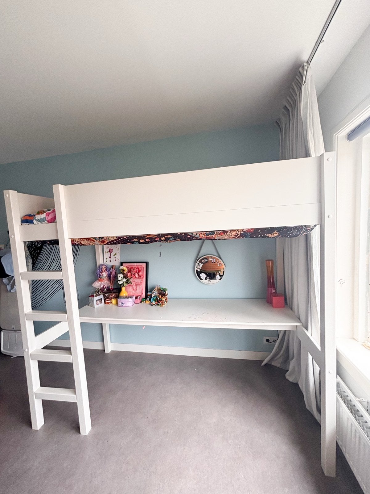 Hoogslaper met Bureau | Petit Amélie, Ophalen, Gebruikt, Eenpersoons, 200 cm
