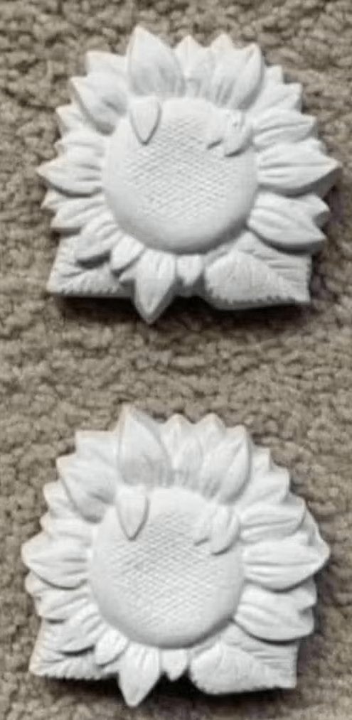 Bloemen, zonnebloemen van gips om te beschilderen, knutselen, Ophalen of Verzenden, Nieuw