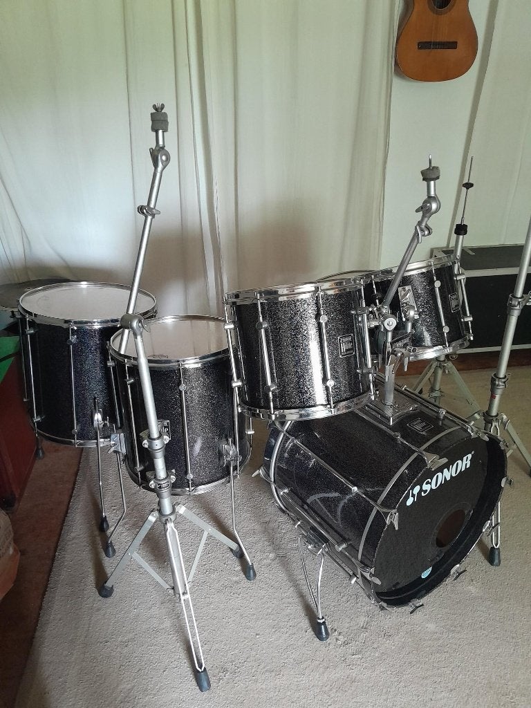 Sonor Hilite maple black diamond, Ophalen, Gebruikt, Sonor