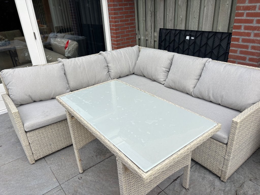 Central Park loungeset Rochelle crème tuinset, Ophalen, Gebruikt, Bank, Loungeset