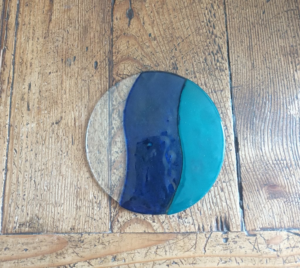 Raam versiering/ hanger fused glass/ puntgaaf!, Ophalen of Verzenden
