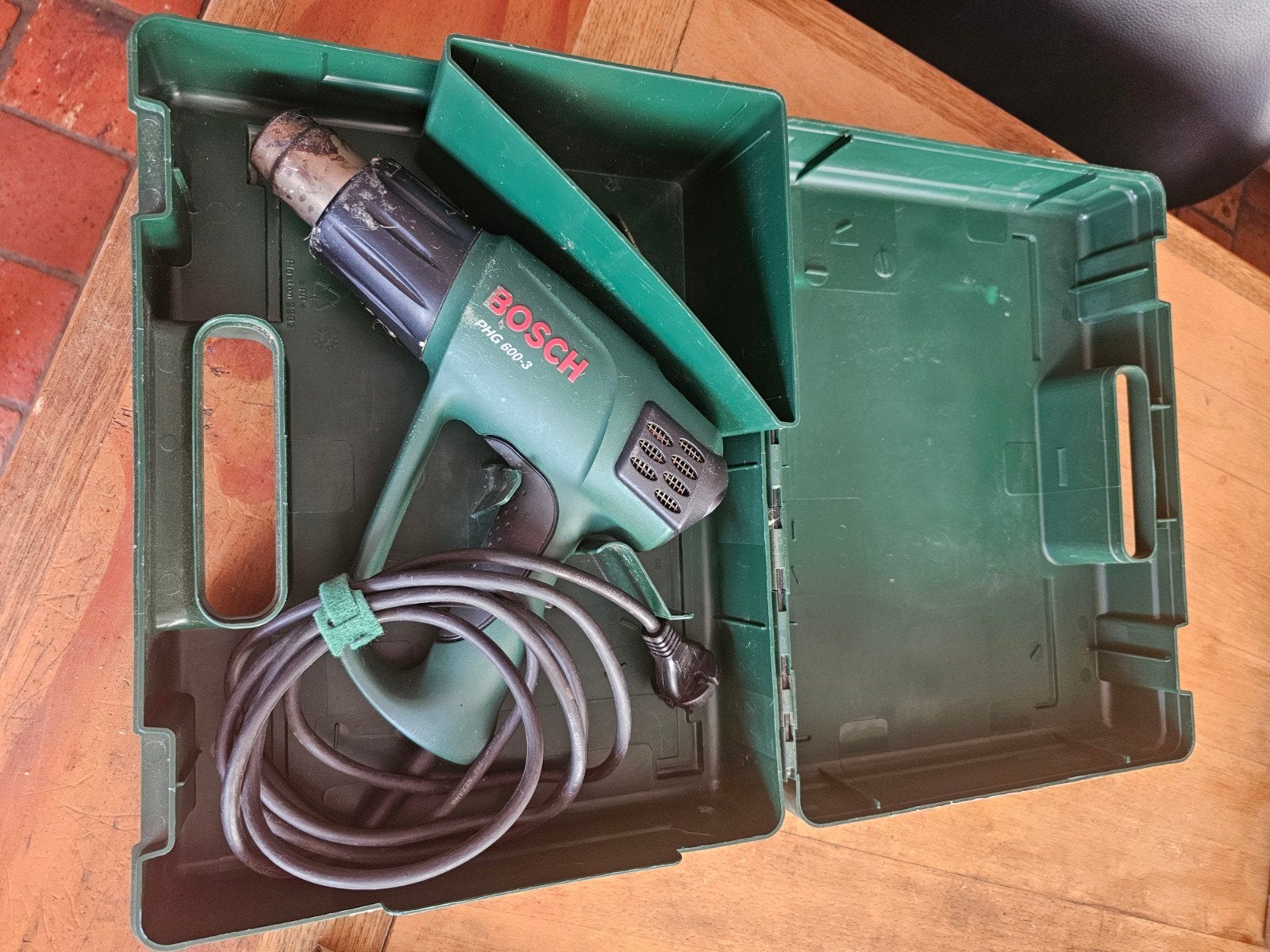 Bosch PHG 600-3 heteluchtpistool met koffer, Doe-het-zelf en Verbouw, Gereedschap | Handgereedschap, Ophalen of Verzenden, Gebruikt