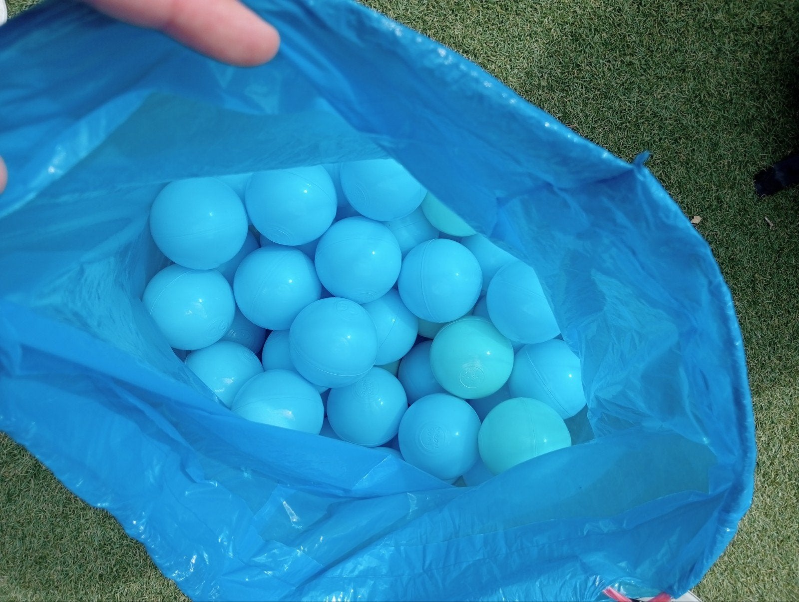 Grote zak ballenbak ballen - lichtblauw, Ophalen of Verzenden, Gebruikt, Overige typen