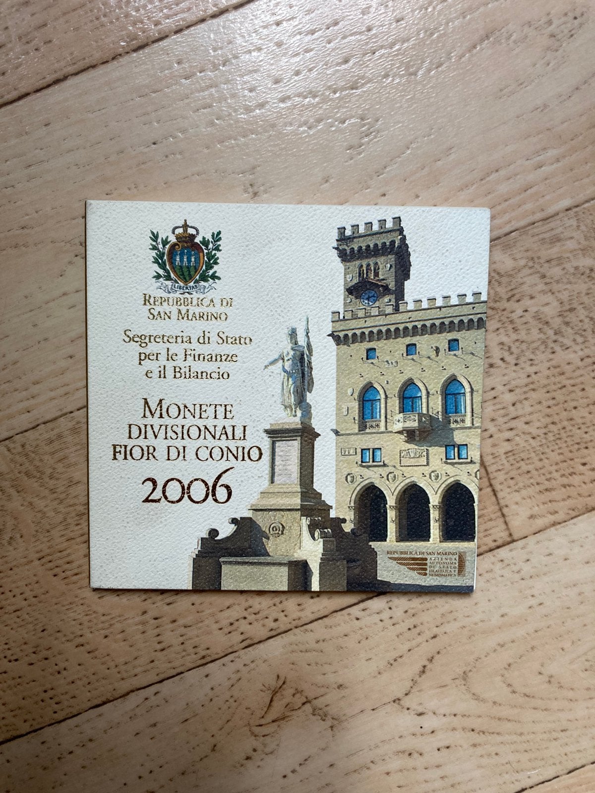 BU set San Marino 2006 1 ct - 2 euro + 5 euro zilver blister, Postzegels en Munten, Munten | Europa | Euromunten, Setje, Zilver