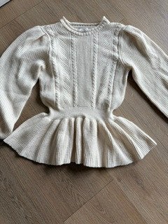 Lichte beige trui met scheutje heel apart S, Ophalen, Only, Beige, Nieuw