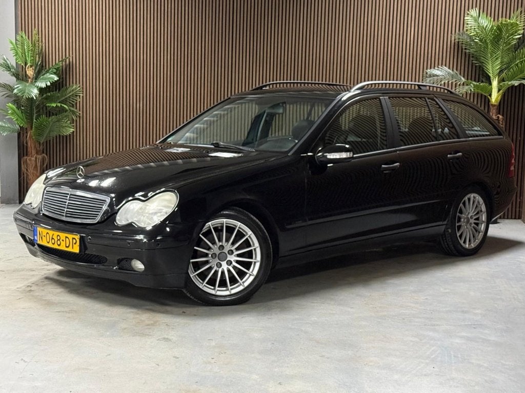 Mercedes-Benz C-Klasse Combi 320 Elegance (bj 2001), Auto's, Automaat, Zwart, 218 pk, Mercedes-Benz