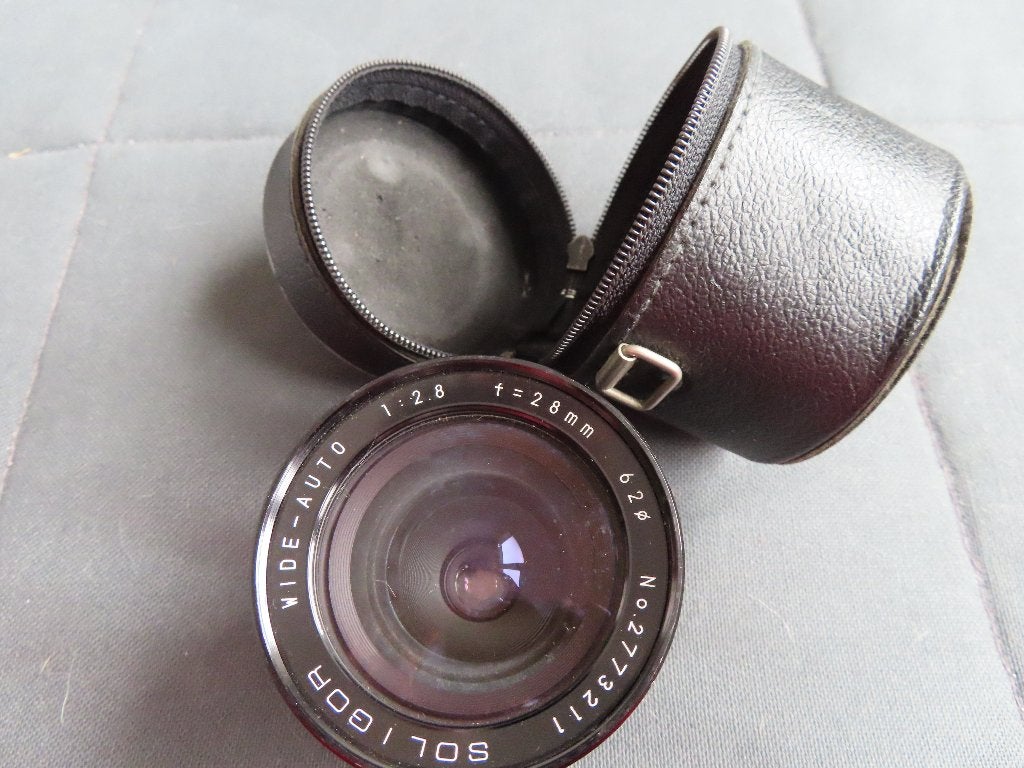 Soligor Wide auto camera lens 1;3.8 f=28, Ophalen of Verzenden, 1960 tot 1980, Lens of Lenzen