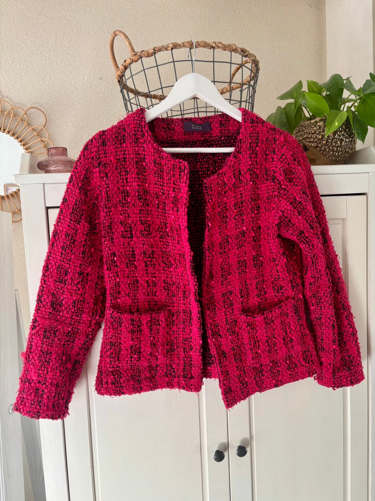 Studio Anneloes boucle blazer maat L, Kleding | Dames, Maat 42/44 (L), Ophalen of Verzenden, Zo goed als nieuw, Jasje