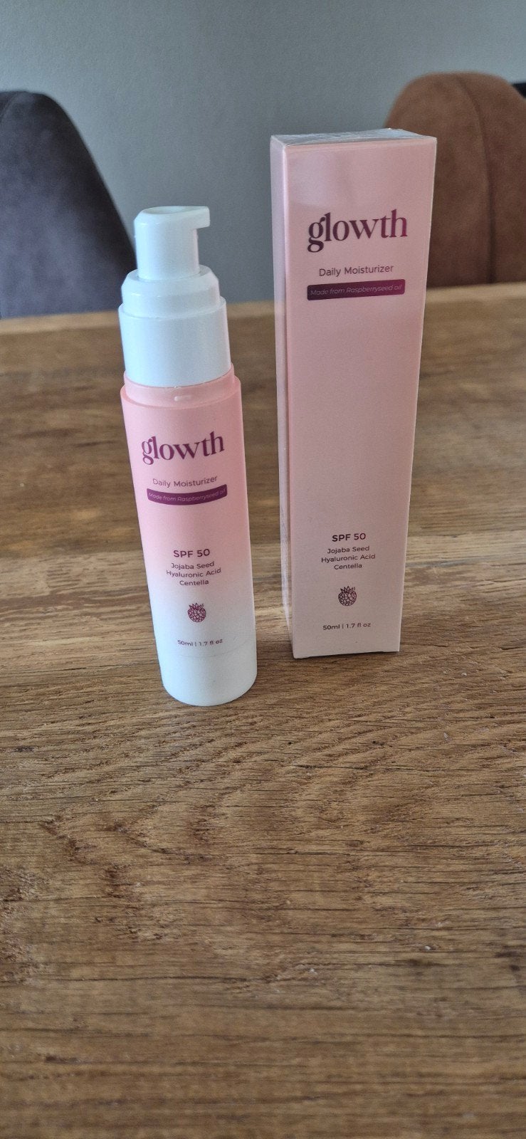 Nieuw! Glowth, minerale dagcrème met SPF 50, Sieraden, Tassen en Uiterlijk, Uiterlijk | Gezichtsverzorging, Ophalen of Verzenden