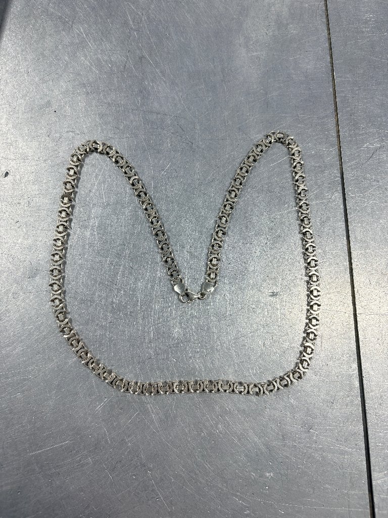 ZIlveren koningsketting 925 54g 66cm lang | Echt zilver, Sieraden, Tassen en Uiterlijk, ., Ophalen of Verzenden, Zo goed als nieuw