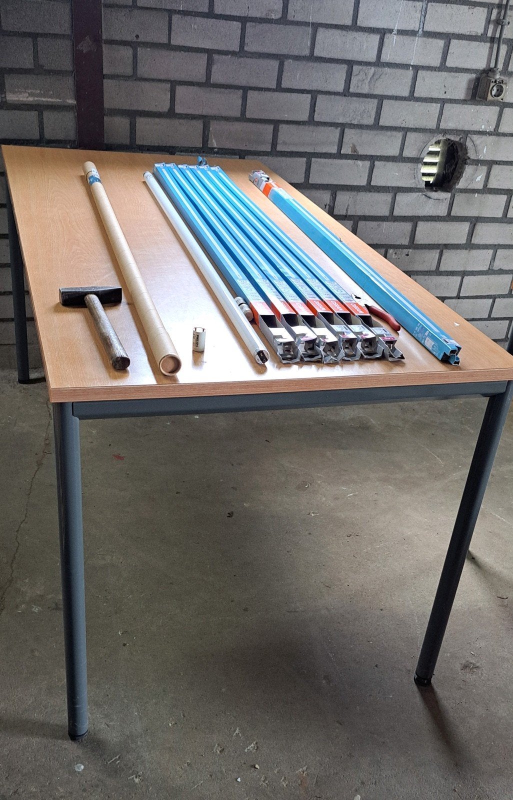 3x Solide Werk Hobby Tafels  - 80.5/160 - Werkplaats Garage, Ophalen, Gebruikt, 50 tot 100 cm, Rechthoekig