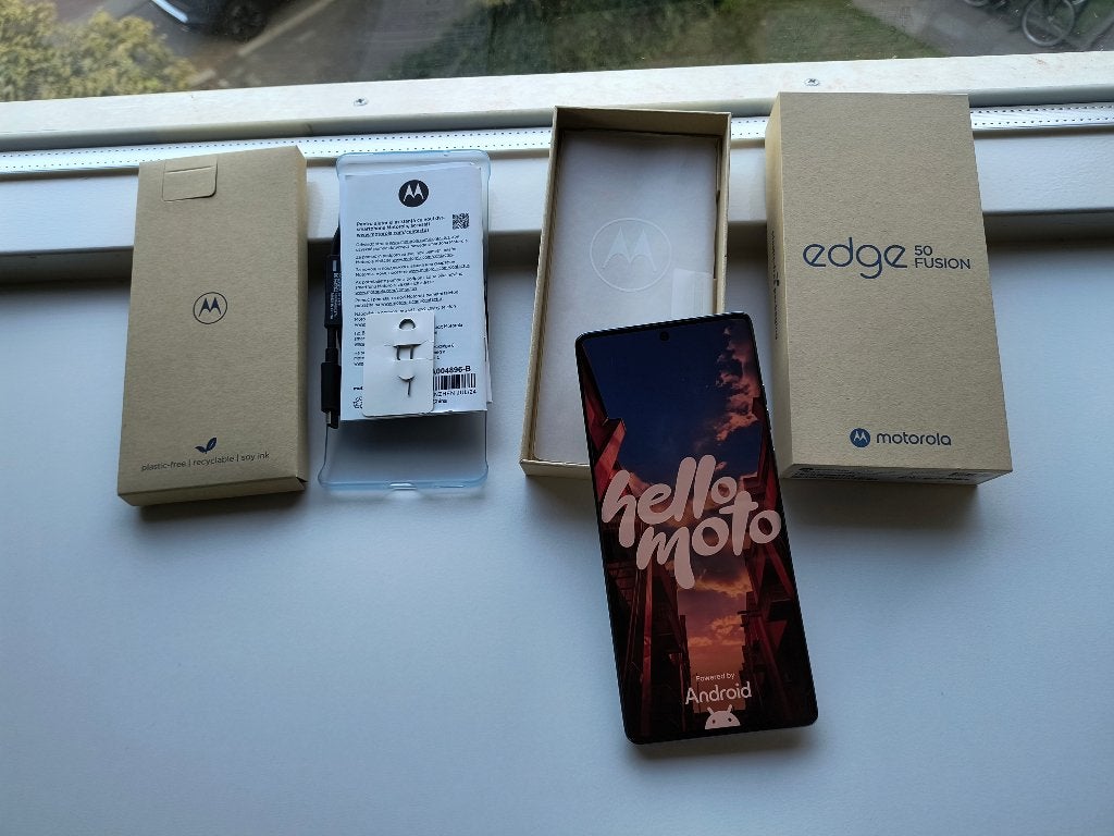Motorola Edge 50 Fusion, 8GB ram, 256GB opslag Lichtblauw, Ophalen, Overige modellen, Blauw, Touchscreen